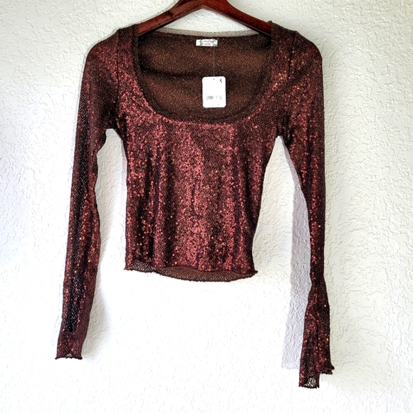 FREE PEOPLE/ Intimately FP Late Night Disco Layering Top X Small. - Picture 1 of 10